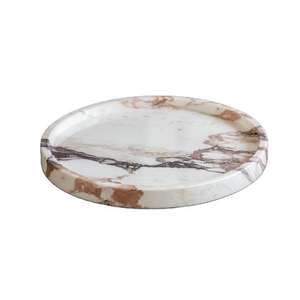 Assiette de service en résine haut de gamme faite à la main, vaisselle décorative de luxe pour les collations et desserts de fête - Product Image 1