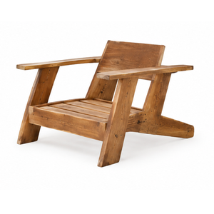 Chaise de relaxation moderne en bois massif pour l'extérieur, meubles de jardin, chaise de salon en bois - Product Image 1