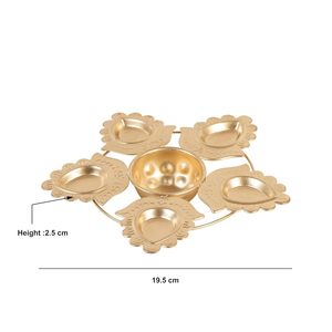 Lotus Shape Golden Urli Bowl Decorative for Candle Making Floating Candles Festive Crafts and Home Decor - Product Image 5