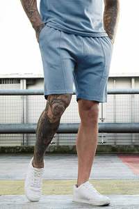 Ensembles 2 pièces de vêtements de marque pour hommes – Nouveauté été – Shorts décontractés et T-shirt à manches courtes – Couleurs unies – Ensemble de survêtement – Vente en gros - Product Image 4