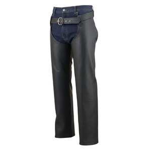 Premium Genuine Leather <b>Half</b> <b>Chaps</b> Men Stylish Western Horse Riding Equestrian Horse Riding Wear Leather <b>Chaps</b> - Product Image 5