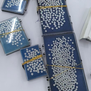 Diamants synthétiques blancs cultivés en laboratoire, couleur E, taille Radiant, remplis, RAHA EXPORT RJ617 pour la fabrication de bijoux - Product Image 1