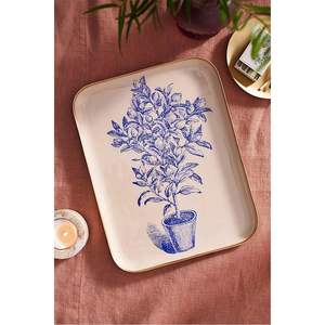 Bandeja de Servir Decorativa de Metal Esmaltado con Estampado de Elefante Hecha a Mano, Plato Vintage de Arte Indio para Aperitivos, Ideal para el Hogar y la Hospitalidad - Product Image 4