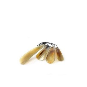 Cuchara de Zapatos Rectangular de Cuerno de Búfalo Natural de ILAHI, Hecha a Mano, Ecológica, Pulida, Diseño Antiguo para Hombres, Mujeres y Niñas, Personalizable - Product Image 2