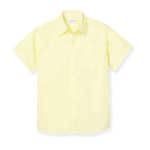 Camisa de Uniforme Escolar al por Mayor, Personalizada, de Poliéster y Algodón, Unisex, Blanca, para Niños, con Bordado e Impresión - Product Image 2