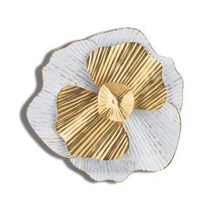Conjunto de Arte Decorativo de Flores Metálicas Modernas para Pared, Adornos Florales Hechos a Mano para Decoración del Hogar y Sala de Estar - Product Image 4