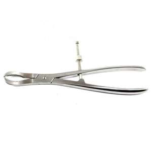 16cm 3.5mm Manual Steel and Stainless Steel Forceps with <b>Thread</b> <b>Lock</b> for Bone Reduction Power Source Manual by Dentavex - Product Image 1