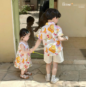 Vêtements décontractés de haute qualité BEEMO pour garçons et filles, ensembles de vêtements d'été style plage, vêtements respirants pour tout-petits - Product Image 2