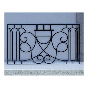 Barandilla de Balcón Moderna de Hierro Forjado y Acero Inoxidable, Baranda de Seguridad Decorativa y Duradera para Uso en Interiores y Exteriores - Product Image 5