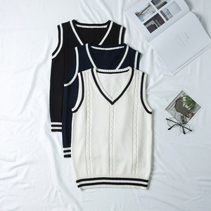 Chaleco Escolar Personalizado para Niños de Primaria, Cuello en V, Sin Mangas, Suéter Casual de Punto, Uniforme Escolar - Product Image 5