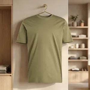 <span class=keywords><strong>Elegante</strong></span> T-Shirt da <span class=keywords><strong>Uomo</strong></span> con Collo Rotondo, Tessuto Comodo e Traspirante, Manica Corta, <span class=keywords><strong>Abbigliamento</strong></span> Casual alla Moda per <span class=keywords><strong>Uomo</strong></span>, Uso Quotidiano, Vendita all'Ingrosso - Product Image 3