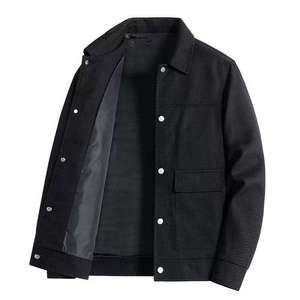 Chemises en velours côtelé pour hommes, surchemises blanches personnalisées, chemises en velours côtelé pour hommes pour le printemps et l'automne, chemise à manches longues décontractée en tissu velours côtelé - Product Image 5