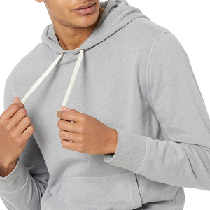 Sudadera con Capucha para Hombre, Color Gris, de Alta Calidad, Personalizada, con Forro Polar Impermeable, Corte Regular, Tejida, 100% Algodón, Ropa Casual de Invierno - Product Image 6
