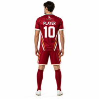 Ensemble d'uniformes de football personnalisés pour hommes, maillot et short de football sublimés, tenue d'entraînement et de match, kit d'équipe anti-transpiration sans manches