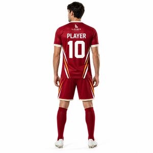 Conjunto de Uniforme de Fútbol Personalizado para Hombre, Camiseta y Pantalones Cortos de Fútbol Sublimados, Ropa de Entrenamiento y Partido, Absorbe la Humedad, Fabricante de Equipaciones de Equipo - Product Image 4