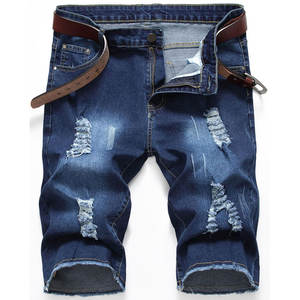 กางเกงขาสั้นผู้ชายขายดี กางเกงยีนส์ผ้าฝ้ายสำหรับฤดูร้อน กางเกงขาสั้นผู้ชายหลายกระเป๋า กางเกงขาสั้นลำลอง 6 กระเป๋า - Product Image 1