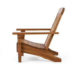Chaise longue d'extérieur en teck massif, chaise de relaxation en bois massif pour jardin, patio, hôtel, resort, villa et usage domestique. - Product Image 3