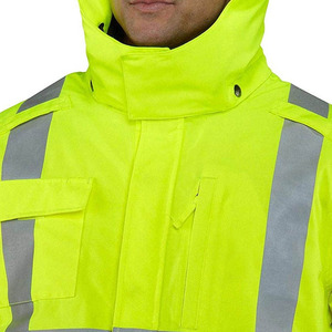 <b>Construction</b> Workwear Winter Warm Reflective Safety Customizable Polyester Safety Reflective Hi Vis <b>Jacket</b> High Visibility - Product Image 5