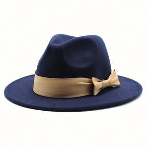 Sombreros Fedora de Ala Ancha de Dos Tonos para Exteriores, Unisex, Venta al por Mayor 2022 - Product Image 4