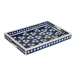 Plateau de service moderne et unique en os incrusté, dernier design, décoration d'intérieur, vaisselle, directement d'Inde - Product Image 3