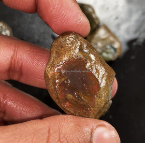 100% Natural AAA Grade Welo Fire Ethiopian <b>Opal</b> Fancy Oil Rough Loose Gemstone 34.89x25.23 to 35.14x28.41 mm DIY Jewelry Making - Product Image 2