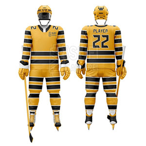 Uniforme de Hockey sobre Hielo de Moda, Material 100% Poliéster, Transpirable, Ecológico, Tejido que Absorbe la Humedad para Adultos - Product Image 3