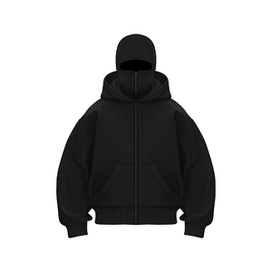 Sudadera con Capucha Unisex, Estampado en Serigrafía, Cierre Completo, Estilo Vintage para Hombre, Felpa Francesa, Ropa Urbana Básica - Product Image 1