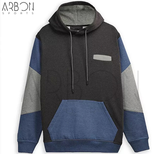 Sweat à capuche pour homme, style urbain, multi-tons, en coton molletonné, coupe moderne, haute qualité, doux et respirant. - Product Image 4