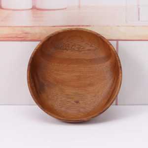 Mejor Cuenco Grande de Madera Redondo Hecho a Mano Ecológico para Boda, Vajilla, Cuenco para Servir Masa Pulida, Precio Bajo para el Hogar - Product Image 5