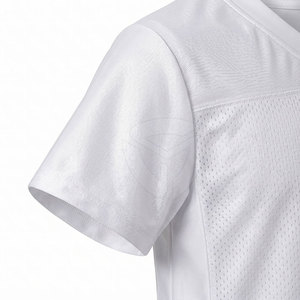 Camiseta de malla personalizada con logotipo y número del equipo, tela transpirable, ideal para partidos de clubes, entrenamiento y actividades deportivas. - Product Image 4
