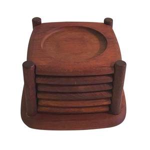 Wooden Tabletop Coaster Smooth Polished Wooden Coaster For Homes And Restaurant - Product Image 5