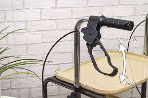 Chariot de cuisine réglable en hauteur avec freins et roues pour personnes âgées - Product Image 6