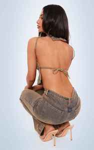 Innovación, Nueva Colección, Texturas Atrevidas y Acabados Artísticos, Venta al por Mayor, Diseño Personalizado, Tops de Mezclilla para Mujer - Product Image 6