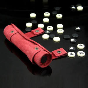 Jeu de Backgammon de Voyage Carré Personnalisé en Cuir PU Écologique de 21 Pouces – Édition Professionnelle de Luxe, Cadeau Personnalisable, Table Salva - Product Image 2