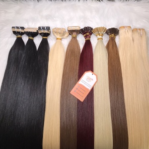 เทปต่อผมมนุษย์ธรรมชาติสีบลอนด์น้ำตาลดำแบบประหยัด - Product Image 3