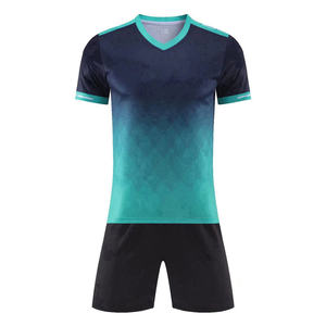 Maillot de football personnalisé à manches courtes à séchage rapide, ensemble uniforme d'équipe, impression numérique, découpe automatisée, vente en gros OEM - Product Image 5