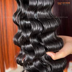 Combo de extensiones de cabello ondulado profundo suelto 100% extensiones de cabello vietnamita crudo hacer pelucas completas con SDD estándar cutícula completa intacta - Product Image 3