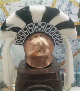 Casque corinthien grec médiéval avec plume, casque de chevalier pour reconstitution historique, cadeau - Product Image 2