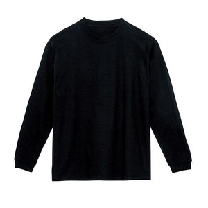 เสื้อสเวตเตอร์ถักคอกลมแขนยาวสำหรับผู้ชาย สีพื้น ทรงปกติ ใส่สบาย สีดำ - Product Image 1