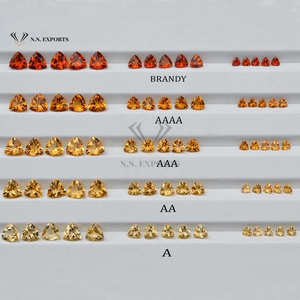 Piedras Preciosas de Citrino Natural de 3mm-10mm, Corte Trillón Facetado, Pulido a Mano, Piedra Semipreciosa, Fabricante Mayorista, Alibaba - Product Image 1