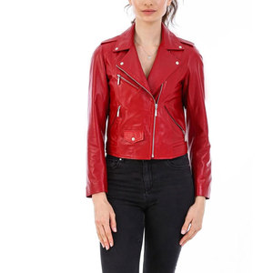 Abrigo Largo de Cuero Genuino para Mujer, Cuello Camisero, Doble Botonadura, Manga Larga, Estilo Elegante, Color Sólido, Ropa de Otoño - Product Image 5