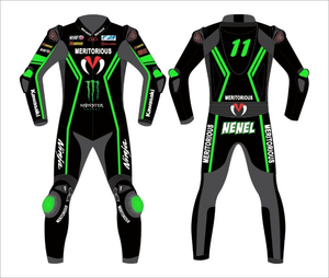 Men’s Custom Cowhide/Kangaroo Leather Racing Suit One Piece Jumpsuit/Traje with CE <b>Level</b> 2 Armor | Custom OEM Manufacturer - Product Image 1