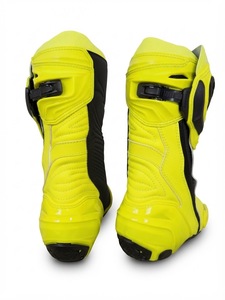Botas de Motociclismo Amarillas Personalizadas, Botas de Cuero para Motocicleta, Calzado Protector para Motociclismo, Equipo Profesional de Motocross y Turismo para Hombre - Product Image 2