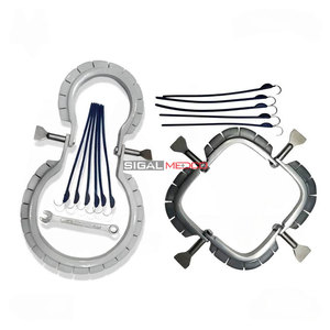 แหวนรัดผ่าตัดสัตว์ Lone Star Retractor Veterinary Retractor Rings แบบใช้ซ้ำได้ 2 ชุด ผลิตจากเหล็กกล้าไร้สนิมเกรดเยอรมัน ทนทาน สำหรับสัตว์ - Product Image 1