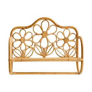 Étagères murales en rotin motif floral pour chambre d'enfant, support mural triple fleur en osier, vente en gros - Product Image 2