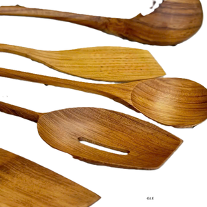 Cuillères en bois dur écologiques de qualité supérieure polyvalentes, ustensiles de service durables pour cuisines saines - Product Image 1