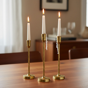 New Arrival Handmade Traditional Aluminum Candle Holders Sustainable Metal Candle Stick Stand for Home Decoration and Event - Product Image 5