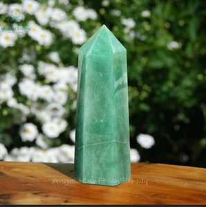 Torre de Cristal de Aventurina Verde Natural, Torre de Cristal Curativa de Aventurina Verde, Torre de Punta de Cristal de Aventurina Verde Pulida - Product Image 1