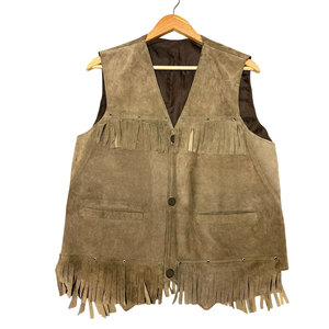 Chaleco de Traje de Cuero de Ante para Hombre, Estilo Vaquero Occidental, Casual, de Un Solo Botón, Chaleco de Alta Calidad Hecho a Medida, Nuevo Estilo 2026 - Product Image 1