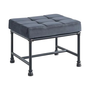 Modern Metal <b>Stool</b> PU <b>Leather</b> Upholstery Durable Design for Apartment Entry Restaurant Cafe Hotel Commercial Furniture Export - Product Image 1
